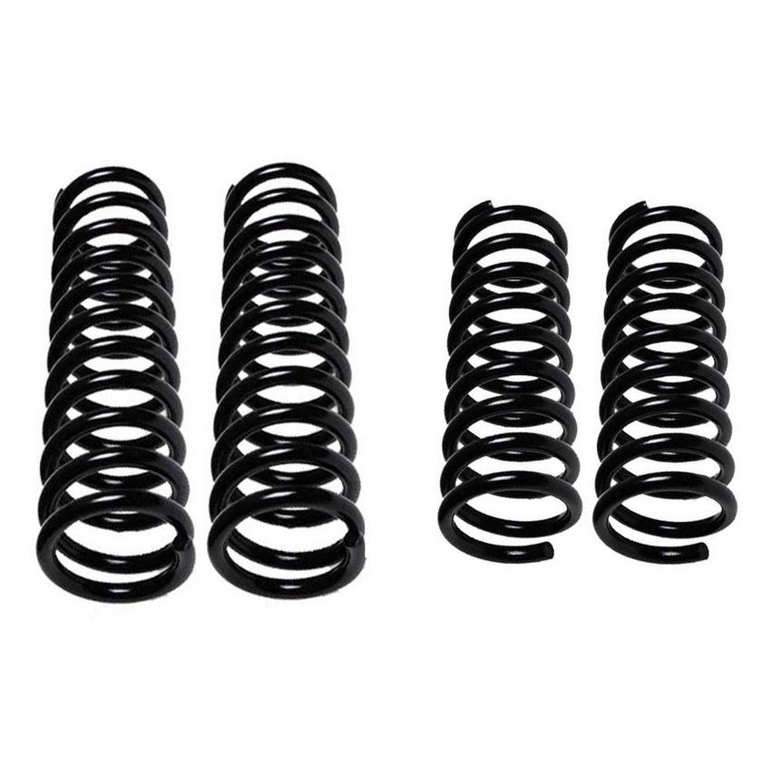 Mercedes Coil Spring Kit - Front and Rear Front Standard and Rear Heavy Duty 1263211604 - Lesjofors 4007557KIT